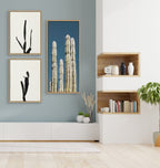 Sylvie Cactus Sky Framed Canvas by Stephanie Klatt