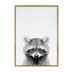 Sylvie Raccoon Framed Canvas by Simon Te Tai
