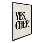 Sylvie Yes Chef Framed Canvas by Saint and Sailor Studios