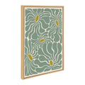 Sylvie Fluid Flowers 1 Framed Canvas by Carrie Cantwell
