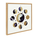 Sylvie Lunar Light Framed Canvas by Faryn Hughes