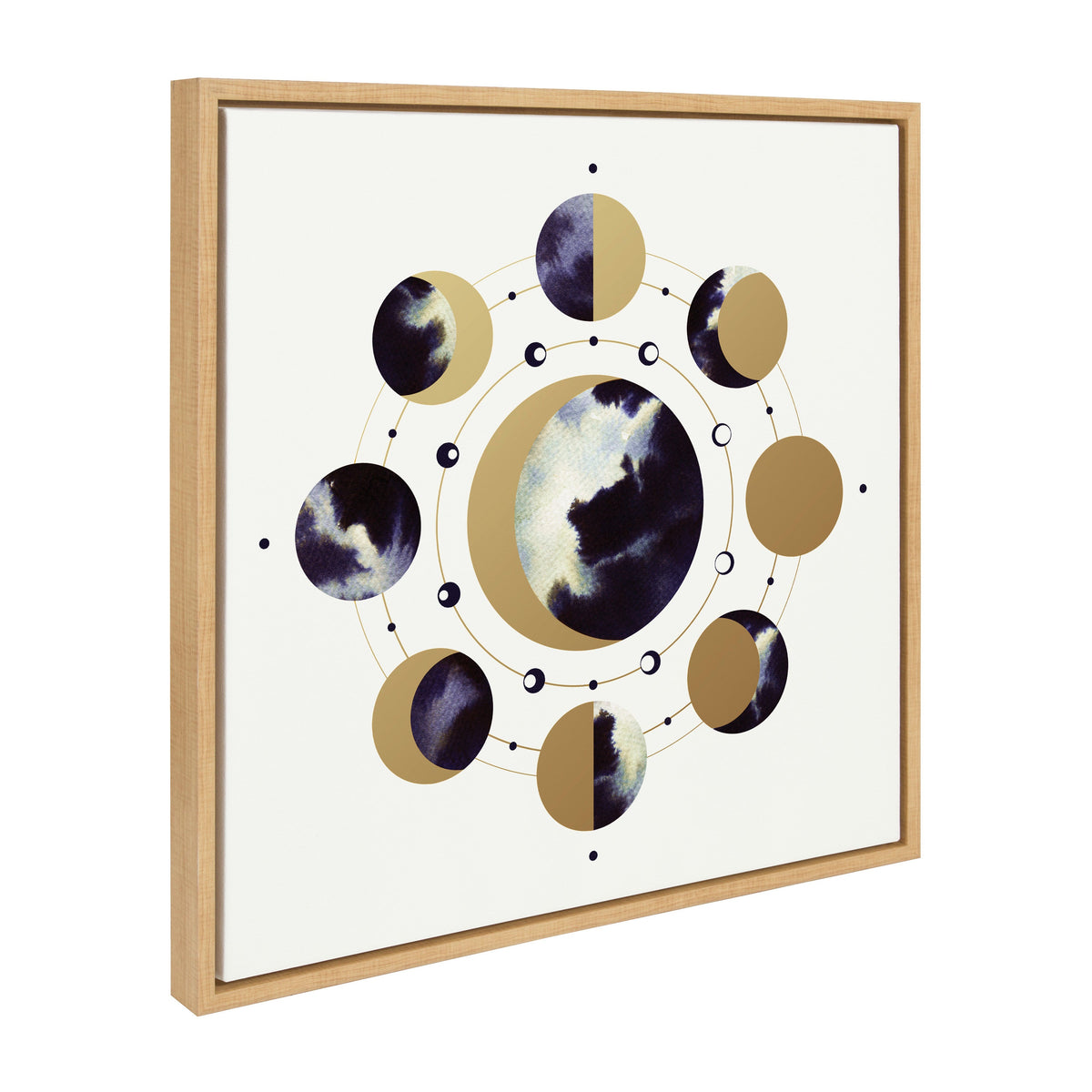 Sylvie Lunar Light Framed Canvas by Faryn Hughes