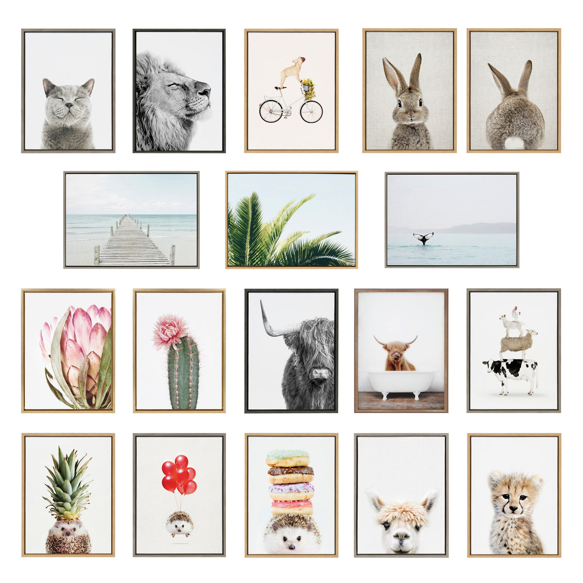 Sylvie Animal Studio Lamb Framed Canvas by Amy Peterson Art Studio