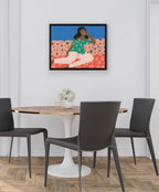 Sylvie At Home Framed Canvas by Queenbe Monyei