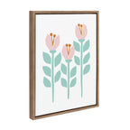 Sylvie Scandi Paper Flowers Framed Canvas by Myriam Van Neste