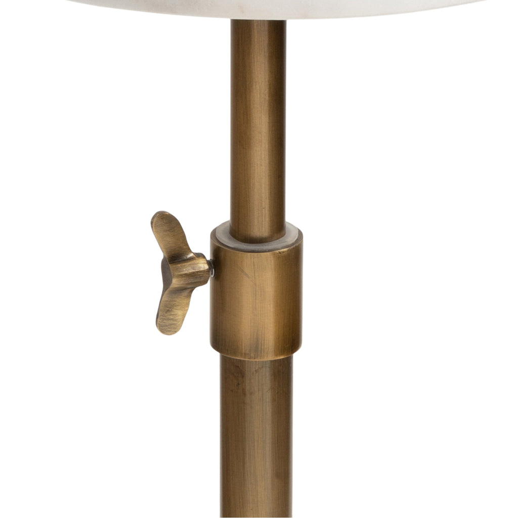 Engles Adjustable Marble Table and Plant Stand