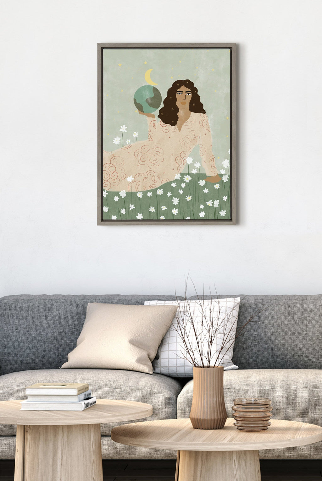 Sylvie God Is A Woman Framed Canvas by Alja Horvat