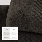 Cotton Diamond Waffle Weave Bath Towel Set - Grayson Collection