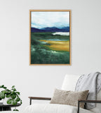 Sylvie Misty Green Framed Canvas by Nikita Jariwala