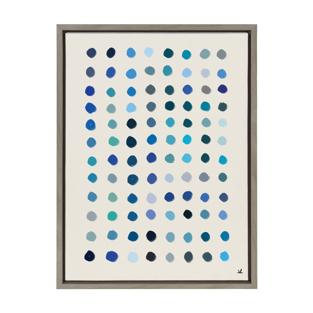 Sylvie Meditation 5 Framed Canvas by Kelly Knaga