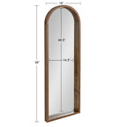 Hutton Wood Framed Arch Mirror