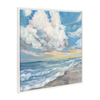 Sylvie Beaded Fort Myers Beach Framed Canvas by Emily Kenney