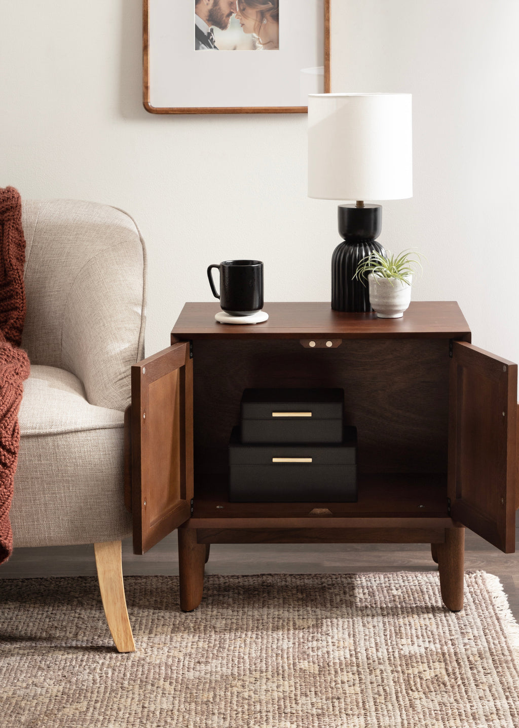 McCutcheon Side Table with Storage