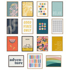 Sylvie Colorful Bike Left and Right Framed Canvas Set by Apricot and Birch