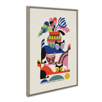 Sylvie 3 Cats Framed Canvas by Rachel Lee of My Dream Wall