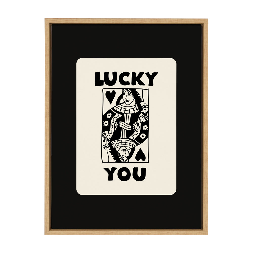 Sylvie Lucky You Framed Canvas by Honey Island Studio