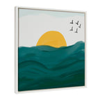 Sylvie Horizon Framed Canvas by Oris Eddu