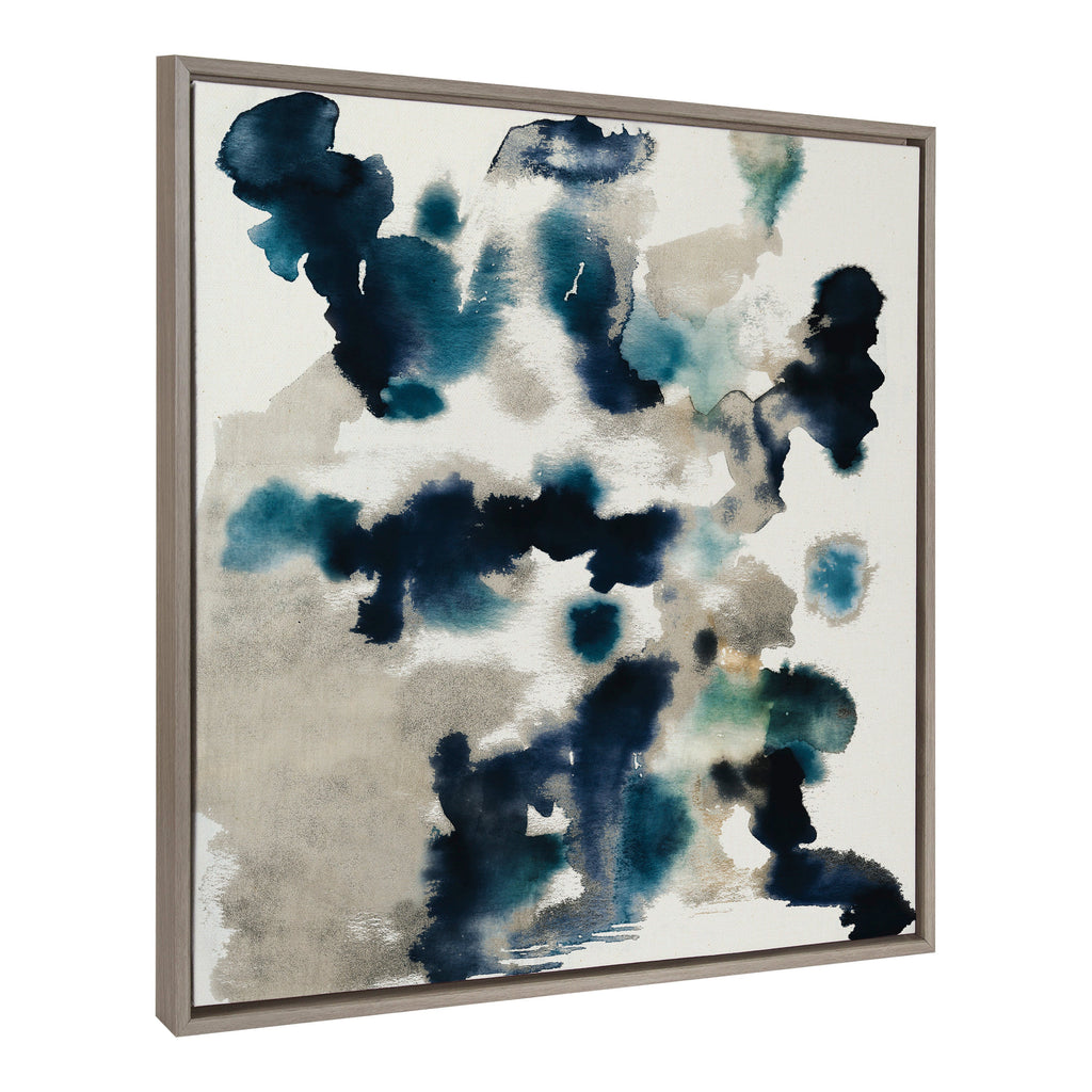 Sylvie Gilded Watercolor Framed Canvas by Amy Lighthall