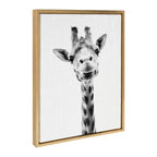 Sylvie Giraffe Framed Canvas by Simon Te of Tai Prints