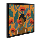 Sylvie Smell the Roses Framed Canvas by Oris Eddu