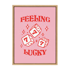 Sylvie Feeling Lucky Framed Canvas by Alli Standefer