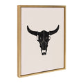 Sylvie Western Skull Framed Canvas by Honey Island Studio