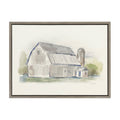 Sylvie Barn 2 Framed Canvas by Patricia Shaw