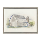 Sylvie Barn 2 Framed Canvas by Patricia Shaw