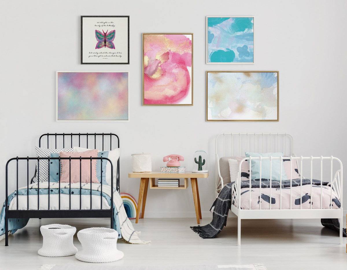 Sylvie MP Baby Girl Framed Canvas by Mentoring Positives