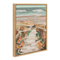 Sylvie Landscape 08 Beach Framed Canvas by Annie Quigley