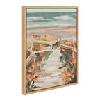 Sylvie Landscape 08 Beach Framed Canvas by Annie Quigley