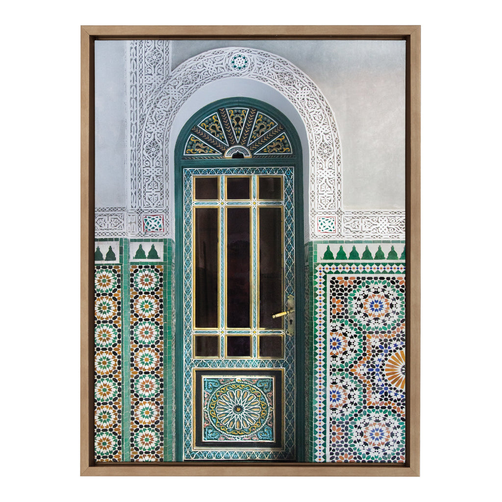 Sylvie Morocco Essaouira Door Framed Canvas by Golie