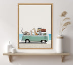 Sylvie Summer Animal Adventures Framed Canvas by July Art Prints