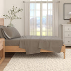 Cotton Solid Flannel Sheet - Nordic Collection