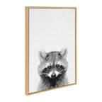 Sylvie Raccoon Framed Canvas by Simon Te Tai