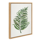 Sylvie Green Fern Framed Canvas by Patricia Shaw