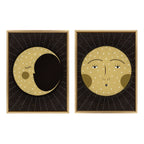 Sylvie Moon Print and Sun Print Framed Canvas Set by Stacie Bloomfield of Gingiber