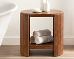 Cakora Capsule Wood Side Table