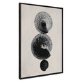 Sylvie Japandi 23 Black Beige Framed Canvas by Rocket Jack