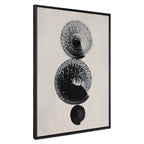Sylvie Japandi 23 Black Beige Framed Canvas by Rocket Jack