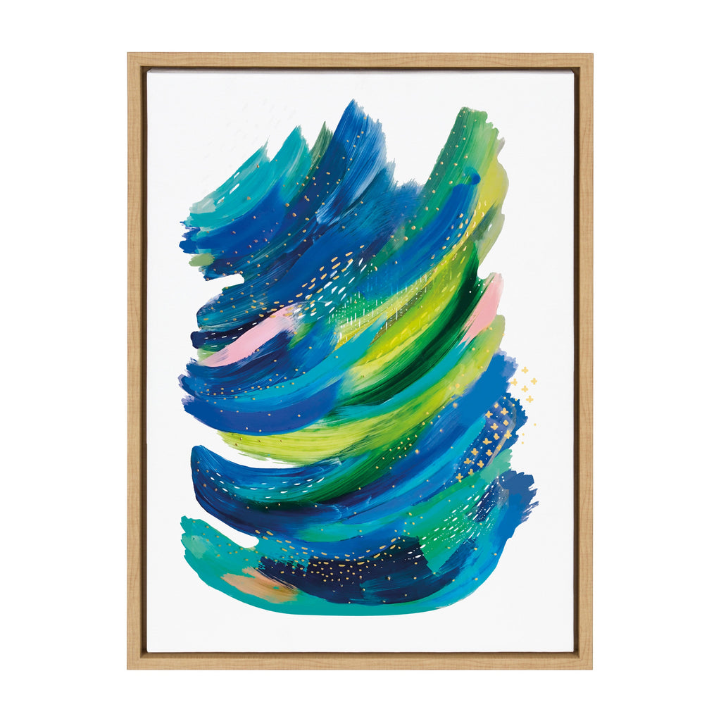 Sylvie Bright Abstract 2 Framed Canvas by Jessi Raulet of Ettavee