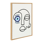 Sylvie No Evil Allowed Framed Canvas by Shatha Al Dafai