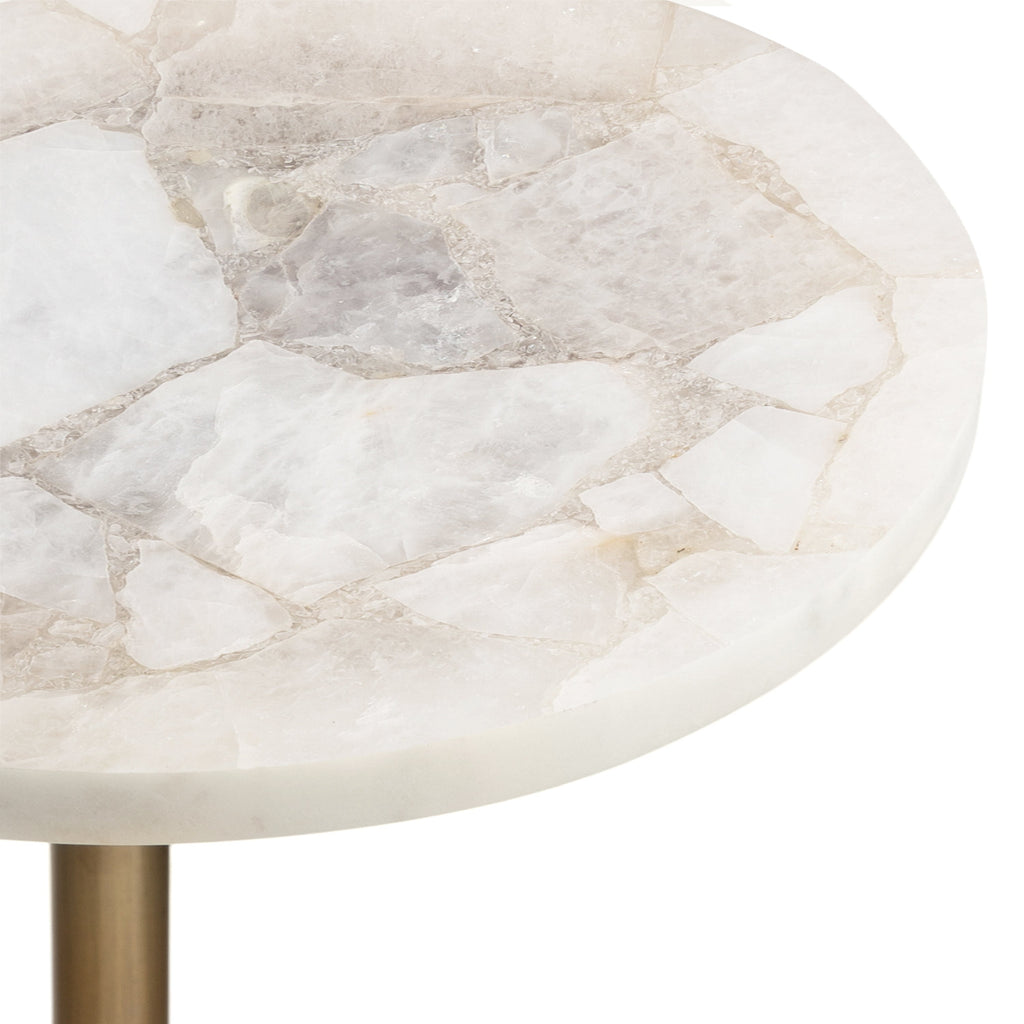 Engles Adjustable Marble Table and Plant Stand