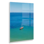 A Lagos Sail Floating Acrylic Art by Rachel Bolgov