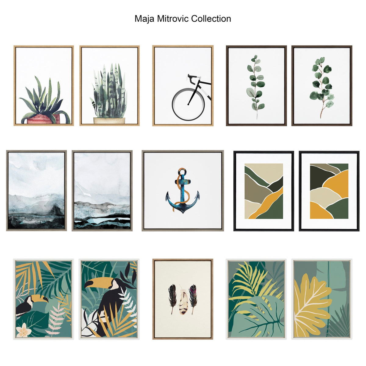 Sylvie Find Flamingo Framed Canvas by Maja Mitrovic of Makes My Day Happy