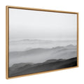 Sylvie Misty Mountains BW Framed Canvas by Crystal Lynn Collins