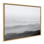 Sylvie Misty Mountains BW Framed Canvas by Crystal Lynn Collins