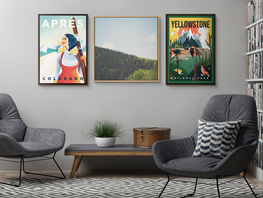 Sylvie Above the Tree Line Framed Canvas by Laura Evans