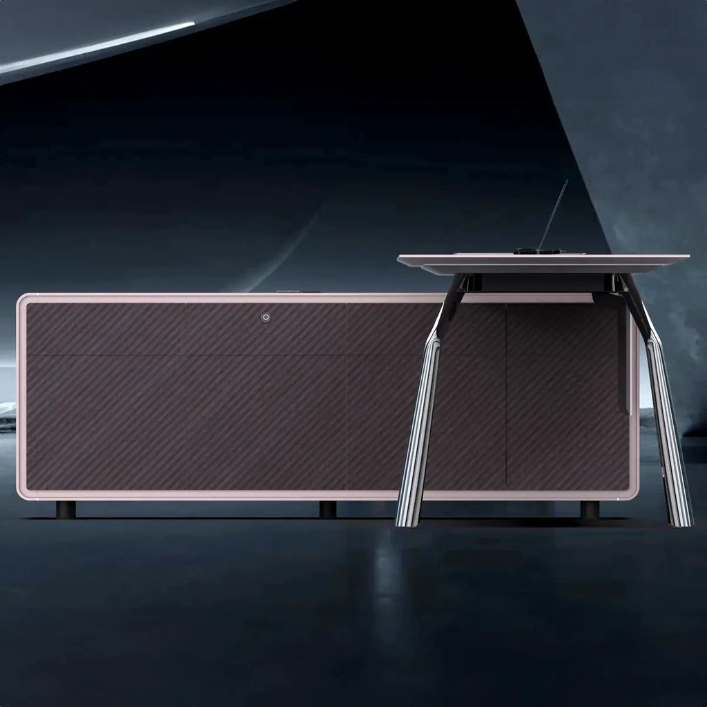 Zyner · Luxury L-Shaped Executive Desk