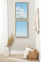 Sylvie Soft and Fluffy Clouds Framed Canvas by Stephanie Klatt